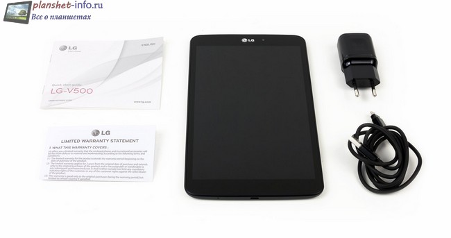 комплектация LG G PAD 8.3 V500
