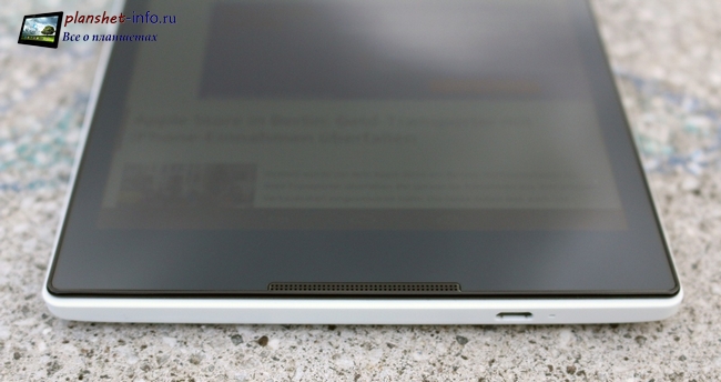 Нижняя кромка Lenovo Tab S8
