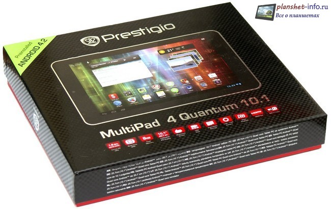 Упаковка Prestigio MultiPad 4 Quantum 10.1