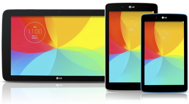 LG анонсировала планшеты G Pad 7.0, G Pad 8.0 и G Pad 10.1