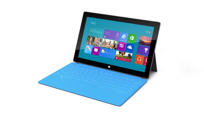 Microsoft Surface - планшет с процессором NVIDIA Tegra 3, операционной системой Windows RT и клавиатурой-обложкой (2012 год)